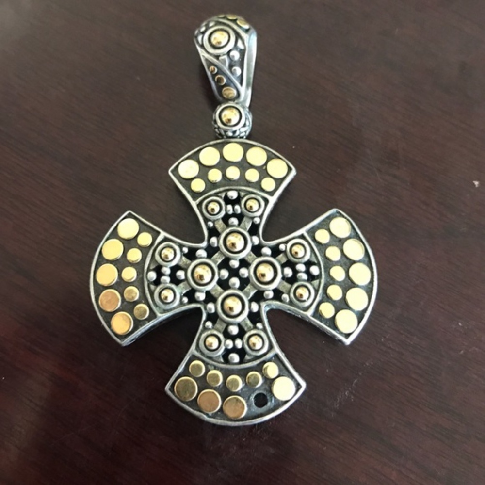 John Hardy 18K Gold/Sterling Pendant